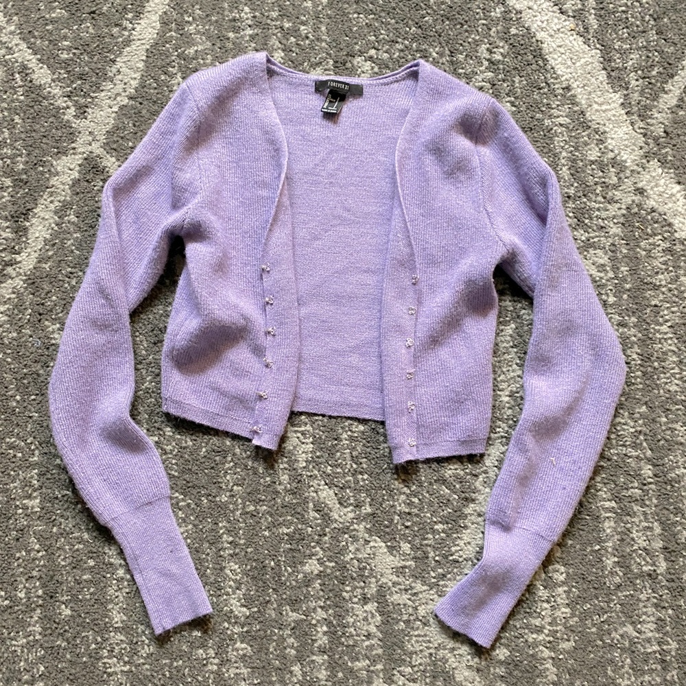 Forever21 Purple cardigan